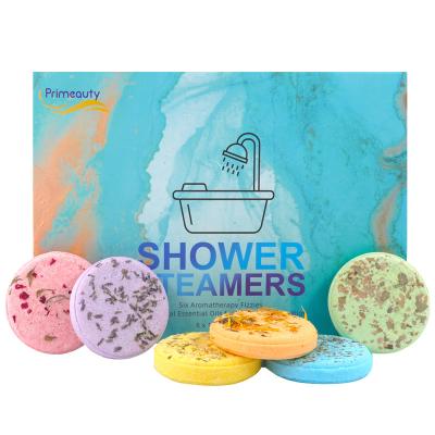 China Ready Stock Organic Essential Oil Bath Bombs Pour Up Tablets Spa Aromatherapy Shower Steamers Pour Up Vapors for sale