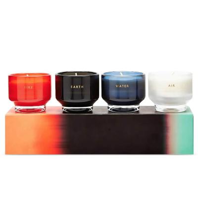 China Hot Selling Eco-friendly Luxury Scented Soy Candles Natural Strong Wax Fragrance Aromatherapy Scented Candles Gift Box for sale