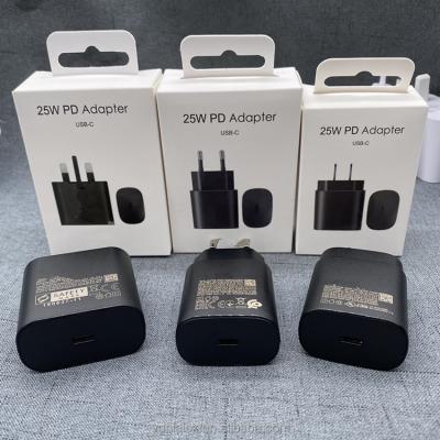 China Original High Speed ​​Quality 25W Charing USB Type C Wall Charger TA800 Adapter Fast Type For Samsung Note10 20 With Logo Packing for sale