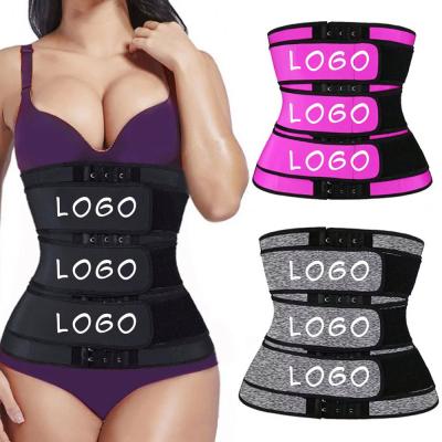 China 2021 Custom 3 Strap 9 Wholesale Antibacterial Pink Bone Long Torso Plus Size Men Women Neoprene Corsets Nude Detachable Latex Waist Trainer for sale