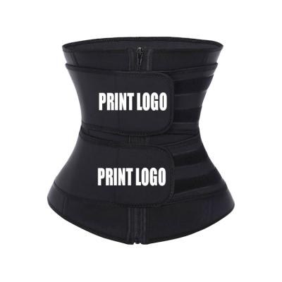 China New Antibacterial 2 Strap Neoprene Corset Women Gym Sport Lose Weight Slimming Belt Plus 9X Double Strap Trimmer Waist Trainer For Ladies for sale