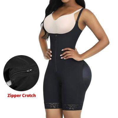 China Korsett Firm Control Big Open Wide Open Slim Body Shaper Fat Faja Belts All Day Antibacterial Postoperative Lift Torso Butt Shorts With Lace for sale