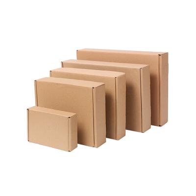 China Recycled Materials Fast Shopping 22*22*6cm High End Commercial Kraft Standard Corrugated Box for sale