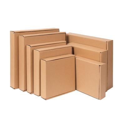 China Recycled Materials New Listing Eco - Friendly Small Brown Export Packaging Standard Paper Box for sale