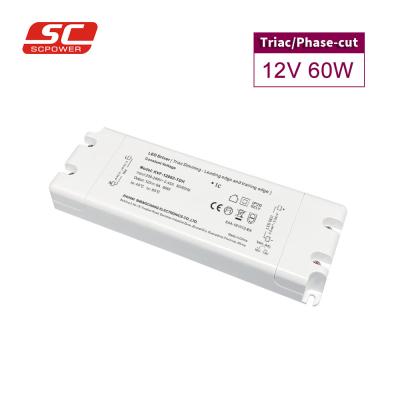 China LED Lighting 5 Years Warranty Power Supply PF>0.97 12 Volt 13v 60w Triac Dimmable Led Strip Driver for sale