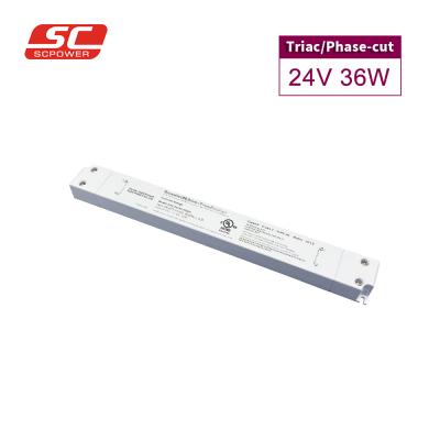 China led lighting high quality led constant voltage driver dc24v 36w cabinet light power supply for sale