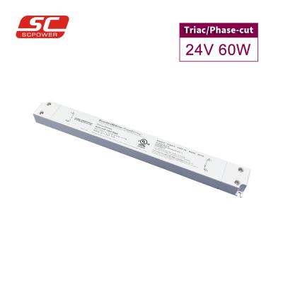 China LED Lighting UL cUL FCC Class 2 60w Led Driver 2.5a Output Led Strip Driver 24v Constant Voltage Led Light Driver for sale