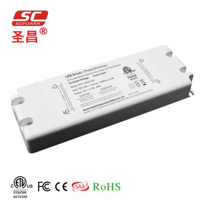 China 50W Constant Voltage PWM Output Triac Phase Cut Out Dimming LED Driver No Blink Transformer 24V 50W Constant Voltage PWM Output Triac Phase Cut Out Dimming LED Driver for sale