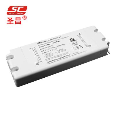 China LED Lighting 5% Mini Load Class 2 100-130VAC 12V 24V PWM Output Dimming 50W LED Driver for sale