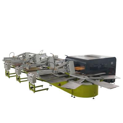 Китай Automatic 6 Colors Oval  Tee Shirt Screen Printing Machine Three Phase 380/50hz продается