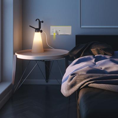 China Modern Lamparas Wall Lamp / Spotlights Wireless Charging Bedside Led Wall Lamps for sale