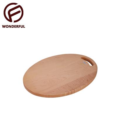 China Newest Reasonable Price Chopper Oval Handle Solid Wood Groove Viable Personalized Chopper for sale