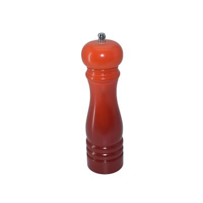 China Hand Motion Sustainable Hot Sale Solid Wood Salt Pepper Mill Salt Spice Adjustable Ceramic Pepper Grinder for sale