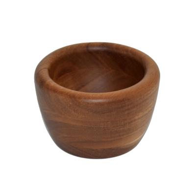 China Herb Spice Ginger Multifunction Viable Garlic Acacia Simple Design Wooden Ceramic Mortar Pestle for sale