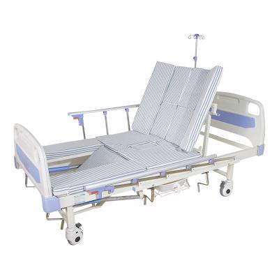 China Multifunctional Hospital Bed Work Nursing Bed Turning Left And Right Medical Bed Hospital Bed 4 Rocking Handles for sale