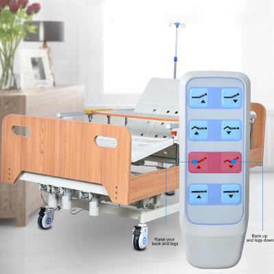 China Hospital Bed Wholesale Nursing Home Care Foldable Adjustable Hospital Beds With Mattress for sale