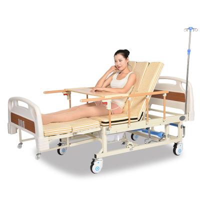 China Cheap Hospital Bed Hot-selling 2 or 1 Crank Manual Inpatient Medical Beds for sale