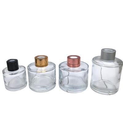 China Personal Care YJ popular customized 50ml100ml round transparent glass empty aromatherapy bottles for sale