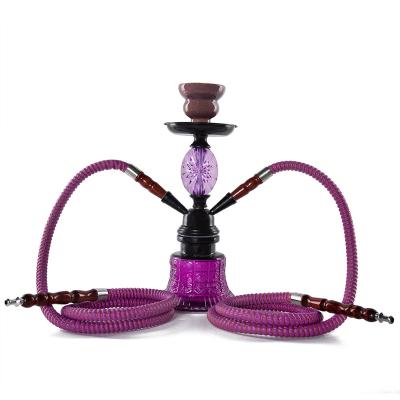 China Eco-friendly YJ hot sale arabic water pen hookah accessories small purple acrylic glass bar shisha for sale