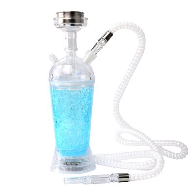 China Eco-friendly YJ factory wholesale arabic hookah acrylic plastic accessories LED light shisha for sale