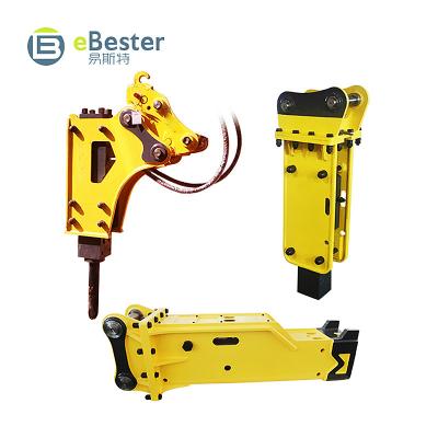 China High Strength EBESTER All Brands Excavator Breaker Easy Operate Hammer 1 Year Warranty Breaking Huge Hydraulic Boulder Breaker For Excavator for sale