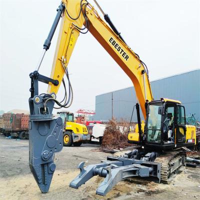 China All Brands Excavator Ebester Excavator Car Dismantling Shear Excavator Ship Crushing Shears for sale