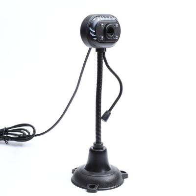 China Cheap Mini PC Camera Webcam 480P 4 LED Desktop Computer Camera PC Packing Video Standing Usb Webcams With Microphone For Laptop Computer for sale