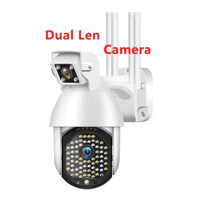 China 2021 New Arrival 3MP Outdoor Wireless IP Camera Ptz IP Camera Dual 50Leds Auto Tracking Dual 50Leds Lens Security PTZ Camera CCTV Wifi IP Camera for sale