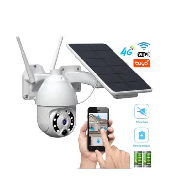 China PTZ Camera 4G SIM Card 1080P Solar Powered IP Camera WIFI Solar Panel Battery Security Camera PTZ Waterproof Outdoor CCTV Camera for sale