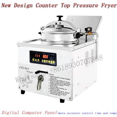 China Commercial fry meat kfc MDXZ-16B cnix worktop small oil fried chicken pressure fryer for sale