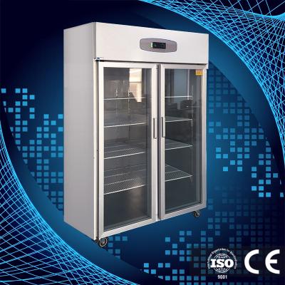 China LG 1.0ST (CE ISO) Vertical Commercial Cold Storage 3C Glass Door Upright Deep Upright Commercial Freezer for sale