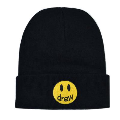 China Fashion COMMON SMILE Wool Beanies For Men Unisex Winter Hat Solid Color Women Knitted Hip Hop Skullies Hat for sale