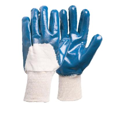 China Anti-Slip Customs Wholesale Industrial Construction Hand Protection Garden Work Safety Nitrile Coated Gloves Guantes De Nitrilo for sale