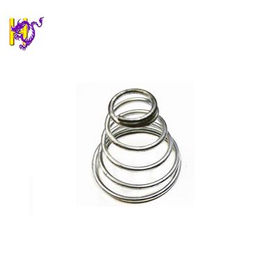 China Industrial Nickel Plated Wire Helical Coil Spring Conical Compression for sale