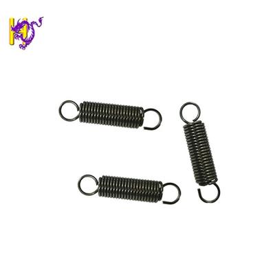 China OEM Black Galvanized Double Hook Tension Spring With Hook for sale