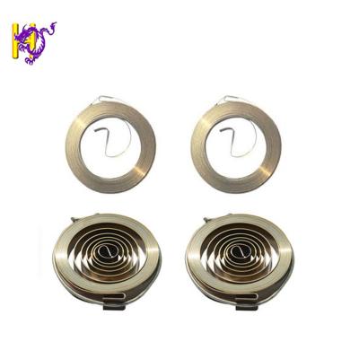 China Customized SUS301 Constant Force Spiral Flat Spring Coil 0.2MM*3MM for sale