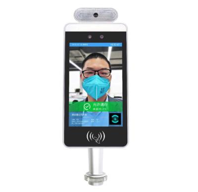 China Motion Detection Face Recognition Temperature Testing Screen For Access Control for sale