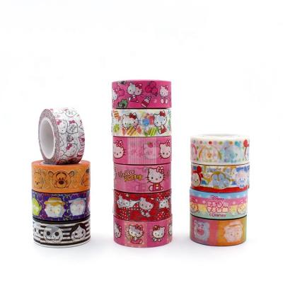 China Water Waterproof Acrylic Glue Washi Tape High Quality Custom Washi Tape For Decoration for sale