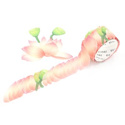 China New arrival japanese washi tape waterproof with flower petal custom printed decorative washi tape for sale