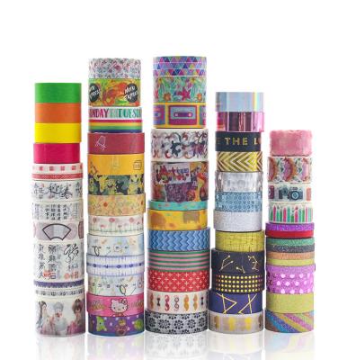 China Waterproof New High Quality Custom Make Perforated Foil Printed Washi Tape Set for sale