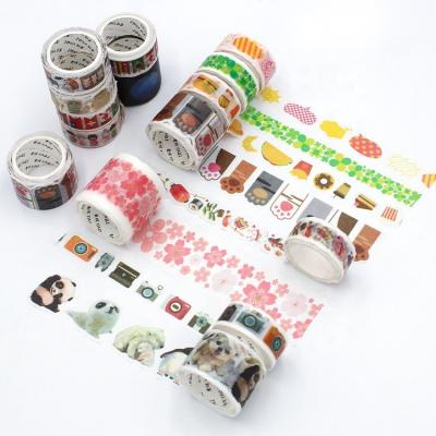 China Original Factory Bulk 5M Original Factory Irregular Shaped Washi Tape Waterproof Custom Japanese Die Cut Printing for sale