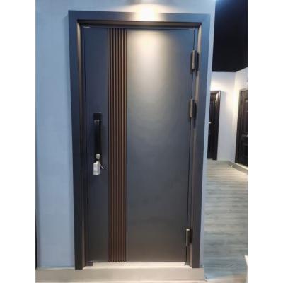 China 2021 China Factory Price Modern Wholesale Exterior Main Entrance Steel Of External Title Doors For House for sale