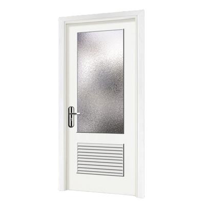 China Modern Noiseproof Front Door Acoustic Insulation Main Interior Door Laminated WPC Bathroom Door for sale