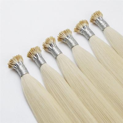 China Remy Cuticle Intact Prebonded Italian Double Hair Cuticle Aligned.No Gray Hot Natural Black Long Hair Nano Keratin Flat U V Y I Tip Hair Extensions for sale