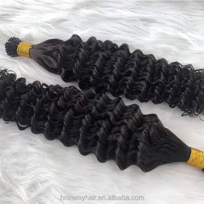 China Cuticle Aligned.No Gray Xuchang Vendor Florida Color Chart All Colors Pre Bonded Hair 1 Gram Indian Itip Keratin I Tip Curly Hair Extensions for sale