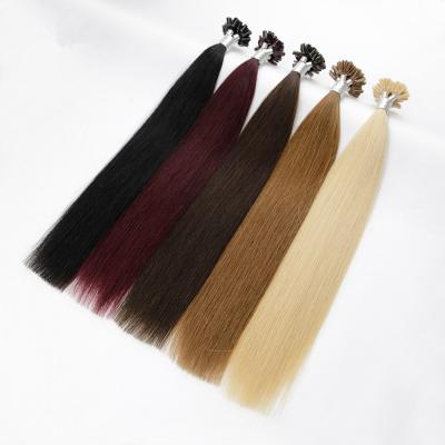 China Flat Nano Blonde Remy Real Nano Ring Indian Human Cuticle Tips Aligned.No Gray Wholesale Pre Bonded Microlink U Tip Keratin Hair Extensions for sale