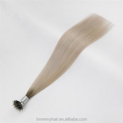 China Real Brown 200g Nano Ring Double Tip Cuticle Aligned.No Gray Long Beautiful Virgin Hair European Double Drawn Hair Extension for sale