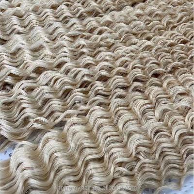 China Cuticle Aligned.No Gray Free Sample Italian Keratin Pre Bonded Remy Hair Deep Loose Wave V Curly Tip Real Remy Hair Full Hair Cuticle Aligned for sale