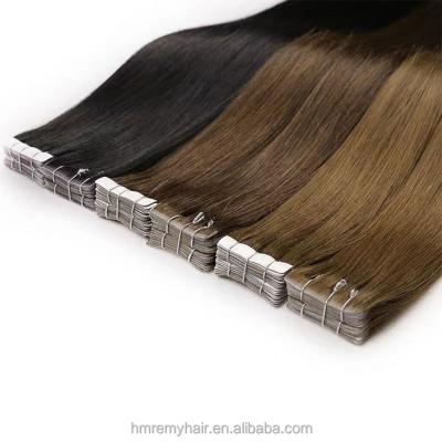 China Invisible Tape Hair Extensions Unprocessed Hair Extension Cuticle Aligned.No Gray Wholesale Raw Indian Hair for sale