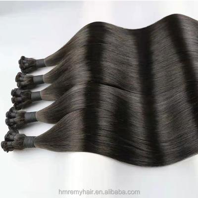 China Cuticle Aligned.No Gray Direct Factory Single Donor 100% Hand-tied Remy Cuticle Aligned Hair Double Raw Remy Hair Hand Tied Weft Double Drawn Weft Weft for sale